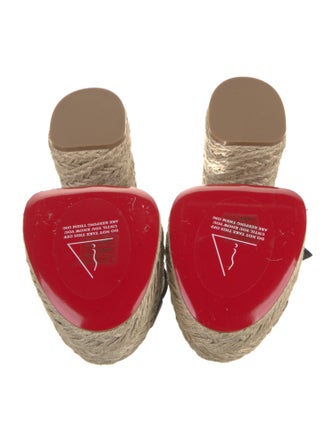 Christian Louboutin Leather Espadrilles