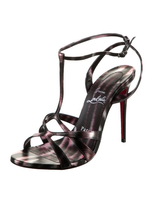 Christian Louboutin Leather T-Strap Sandals