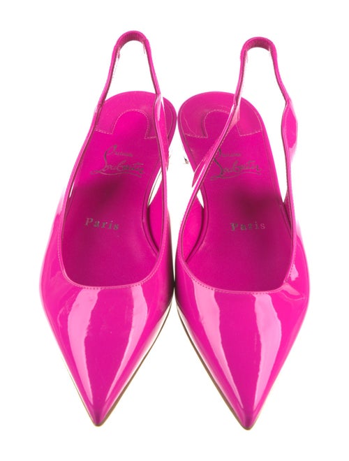 Christian Louboutin Patent Leather Slingback Flats