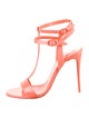 Christian Louboutin Patent Leather T-Strap Sandals