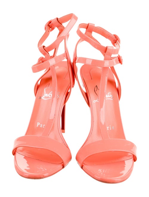 Christian Louboutin Patent Leather T-Strap Sandals