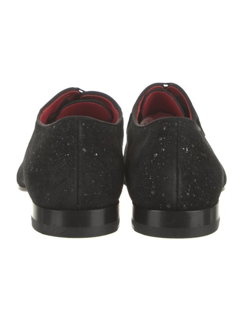Christian Louboutin Suede Glitter Accents Oxfords