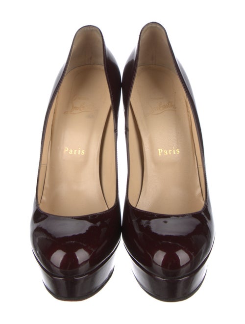 Christian Louboutin Patent Leather Crystal Embellishments Pumps