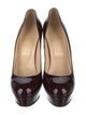Christian Louboutin Patent Leather Crystal Embellishments Pumps