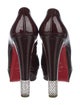 Christian Louboutin Patent Leather Crystal Embellishments Pumps