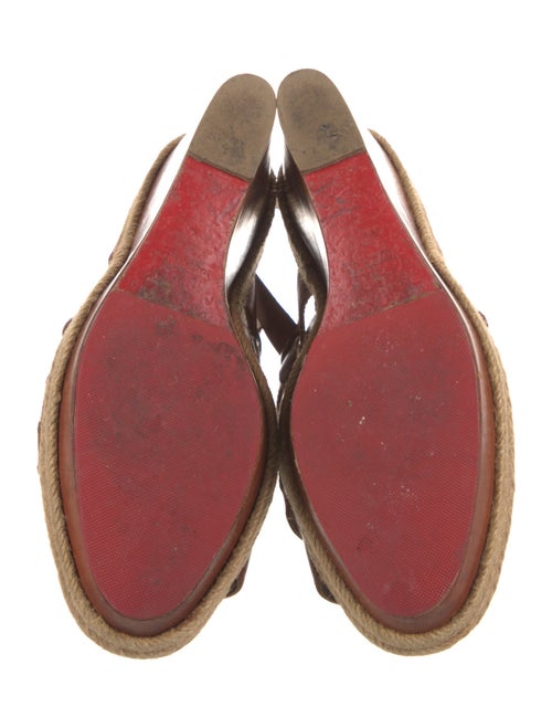 Christian Louboutin Leather Espadrilles