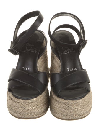 Christian Louboutin Leather Espadrilles