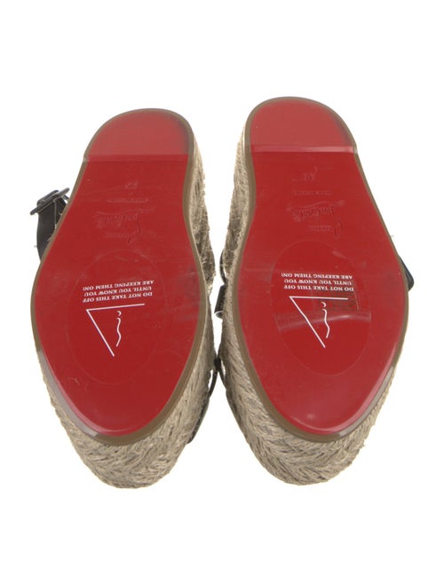 Christian Louboutin Leather Espadrilles