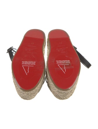 Christian Louboutin Leather Espadrilles