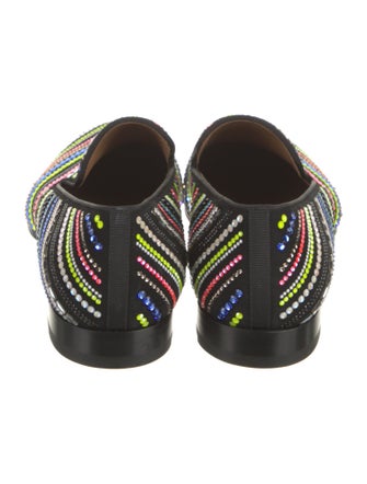 Christian Louboutin Suede Striped Loafers
