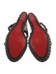Christian Louboutin Leather Studded Accents Espadrilles
