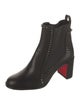 Christian Louboutin Spike Accents Leather Chelsea Boots