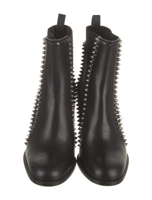 Christian Louboutin Spike Accents Leather Chelsea Boots
