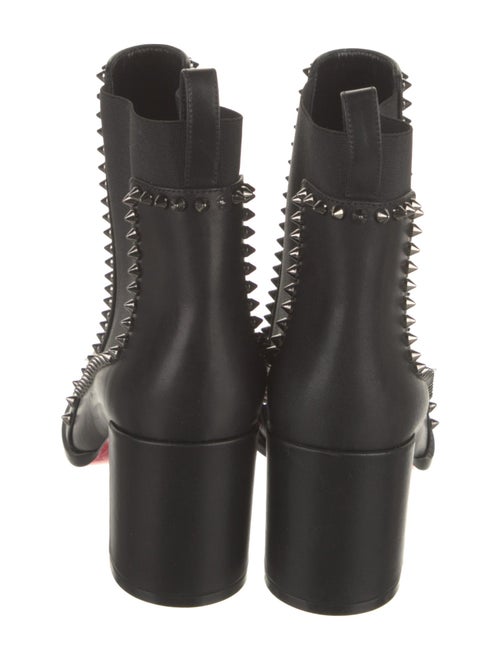 Christian Louboutin Spike Accents Leather Chelsea Boots