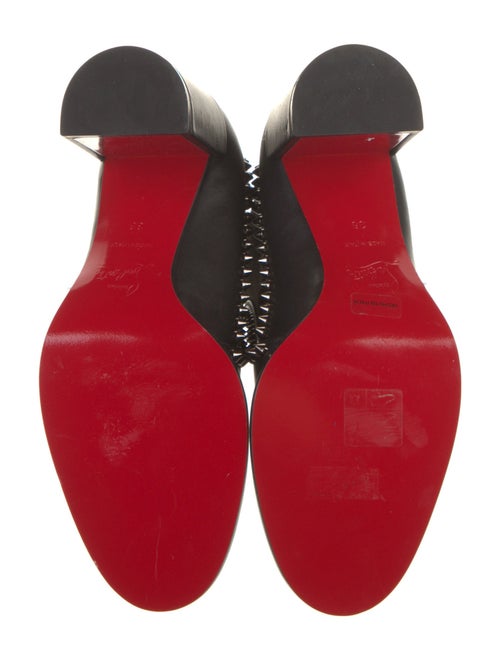 Christian Louboutin Spike Accents Leather Chelsea Boots