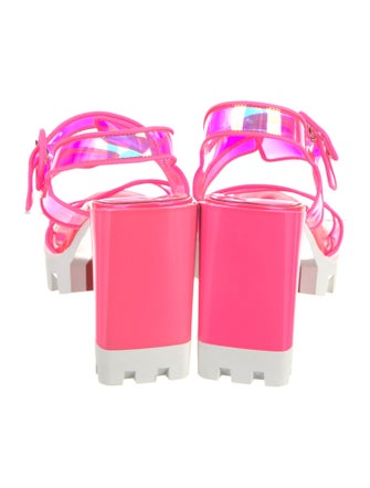 Christian Louboutin PVC Slingback Sandals