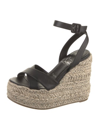 Christian Louboutin Leather Espadrilles