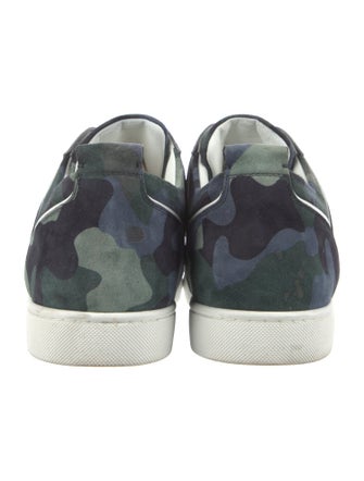 Christian Louboutin Suede Printed Sneakers