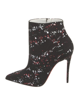 Christian Louboutin Canvas Printed Boots