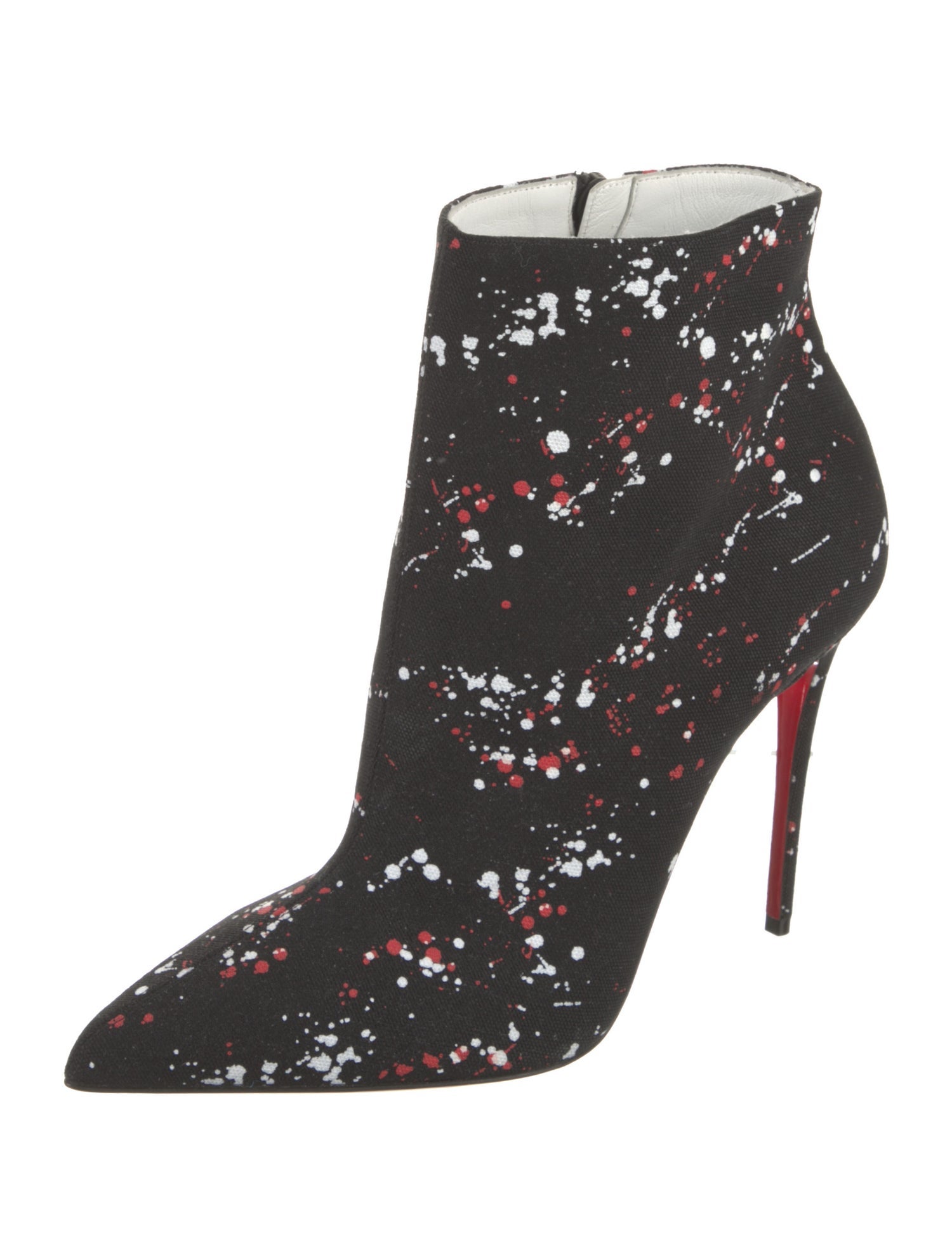 Christian Louboutin Canvas Printed Boots