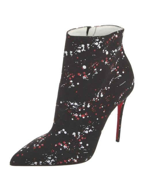 Christian Louboutin Canvas Printed Boots