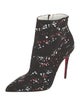 Christian Louboutin Canvas Printed Boots