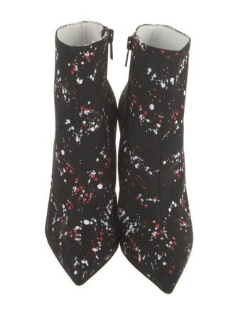 Christian Louboutin Canvas Printed Boots