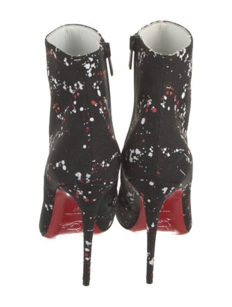 Christian Louboutin Canvas Printed Boots