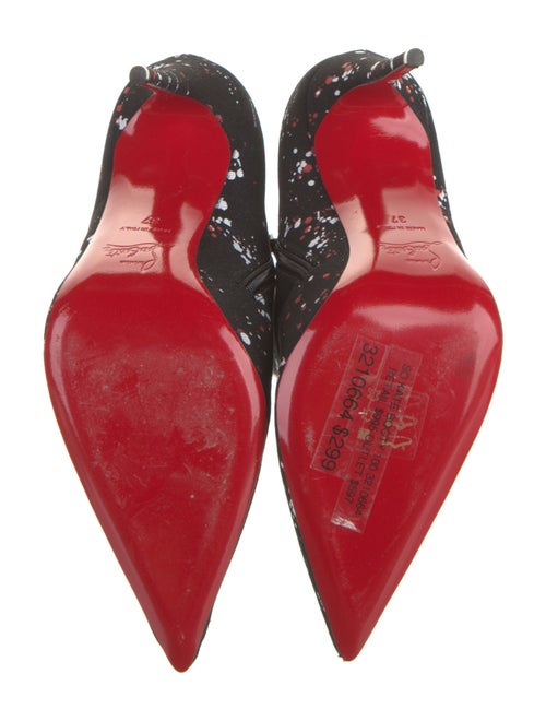 Christian Louboutin Canvas Printed Boots