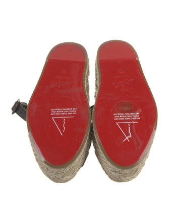 Christian Louboutin Leather Espadrilles