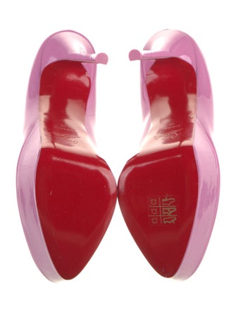 Christian Louboutin Patent Leather Slingback Sandals
