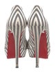 Christian Louboutin Satin Printed Pumps
