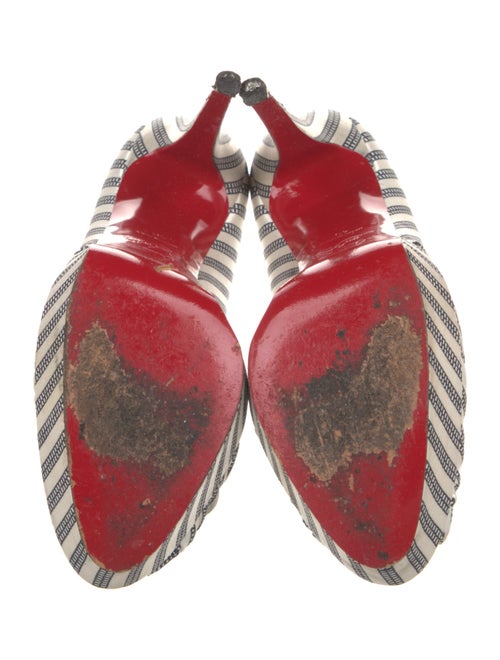 Christian Louboutin Satin Printed Pumps