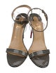 Christian Louboutin Patent Leather Striped Sandals