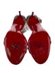 Christian Louboutin Patent Leather Striped Sandals