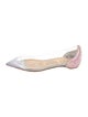 Christian Louboutin PVC Crystal Embellishments Flats