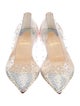 Christian Louboutin PVC Crystal Embellishments Flats