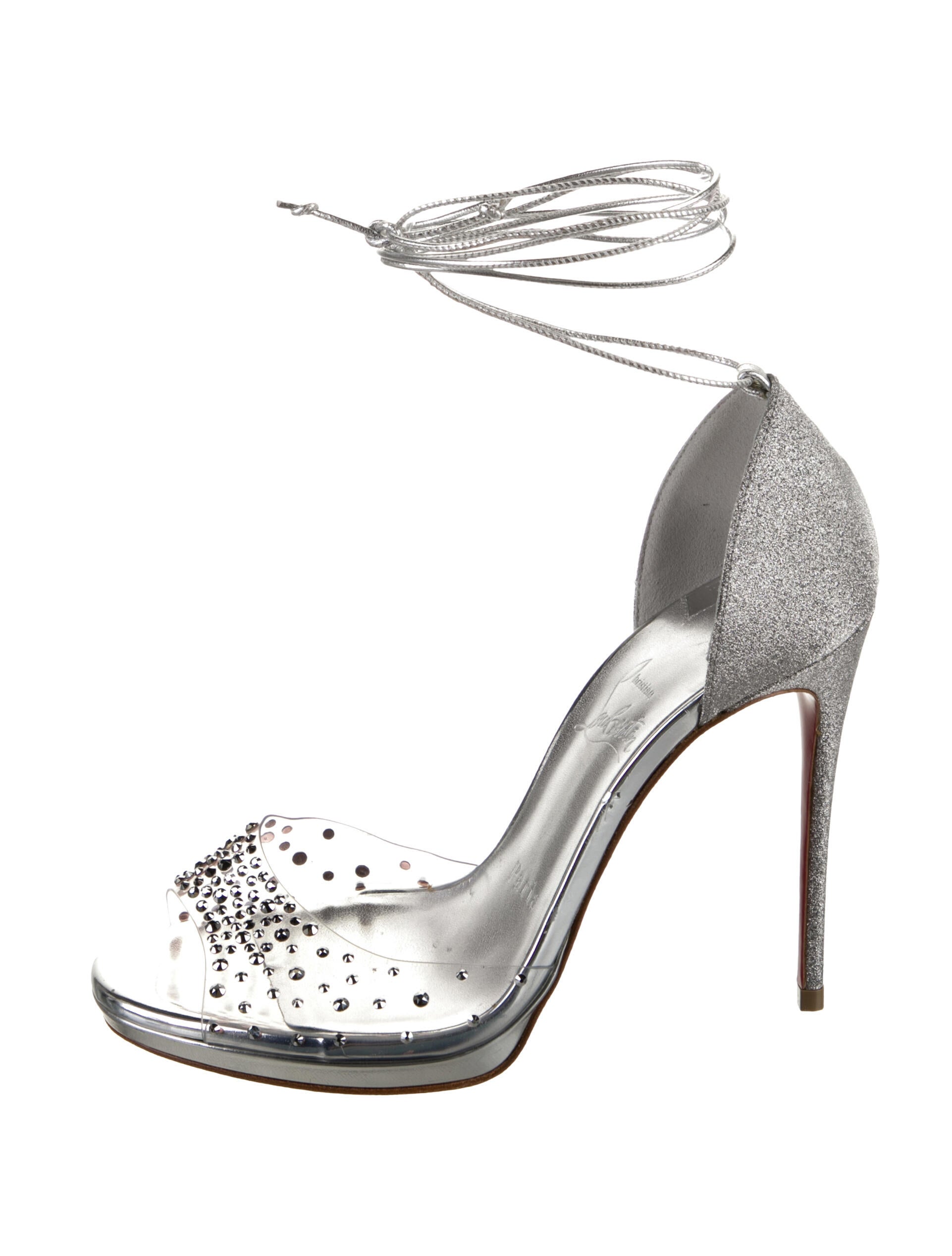 Christian Louboutin PVC Animal Print Sandals