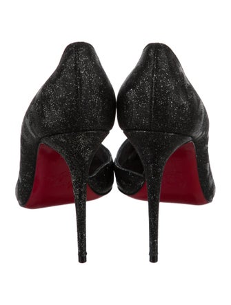 Christian Louboutin Glitter D'Orsay Pumps