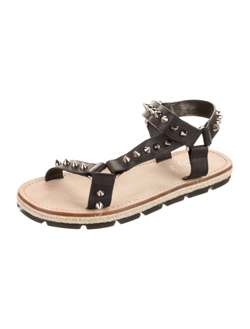 Christian Louboutin Spike Accents Leather Sandals