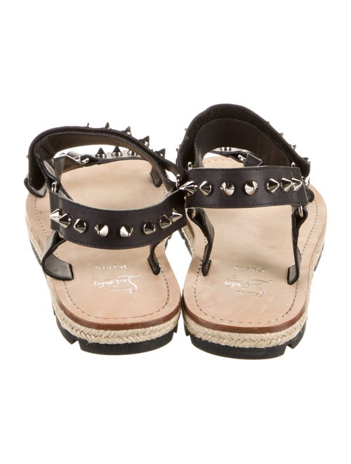 Christian Louboutin Spike Accents Leather Sandals