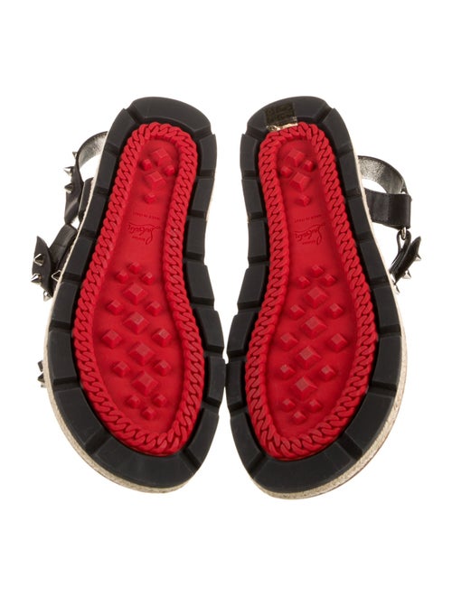 Christian Louboutin Spike Accents Leather Sandals