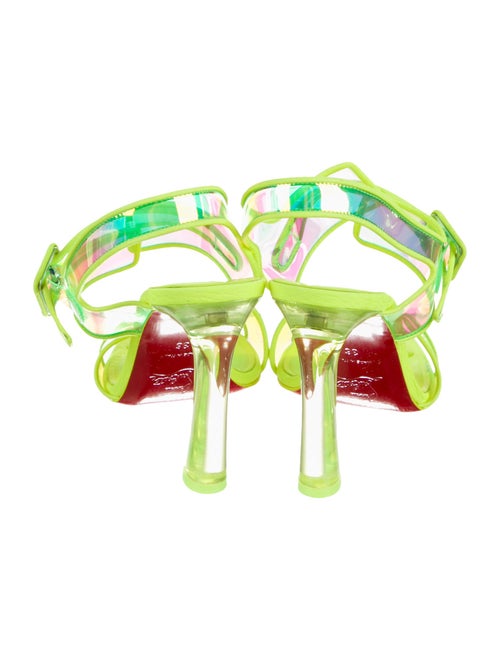 Christian Louboutin PVC Printed Slingback Sandals