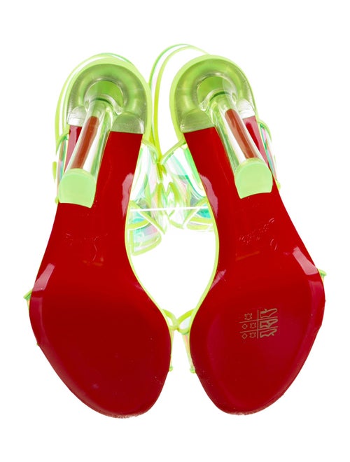 Christian Louboutin PVC Printed Slingback Sandals