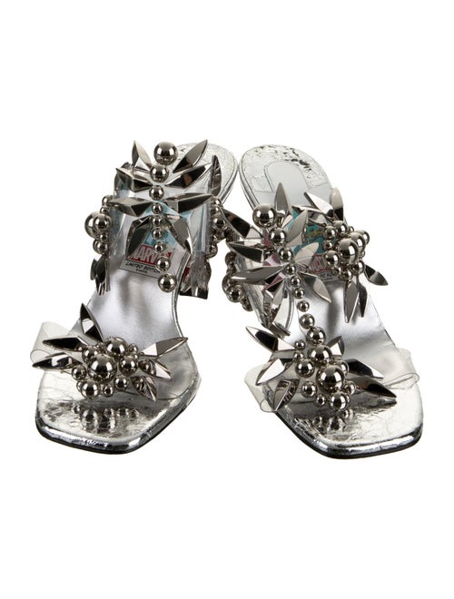 Christian Louboutin Rubber Studded Accents Flip Flops