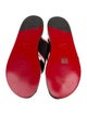 Christian Louboutin Leather Printed Slides