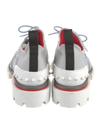 Christian Louboutin Nylon Colorblock Pattern Sneakers