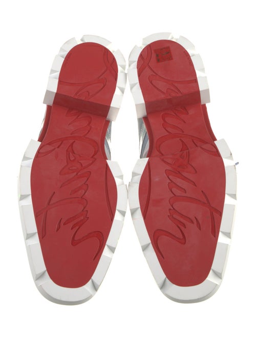 Christian Louboutin Nylon Colorblock Pattern Sneakers