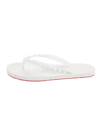 Christian Louboutin Rubber Flip Flops