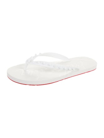 Christian Louboutin Rubber Flip Flops